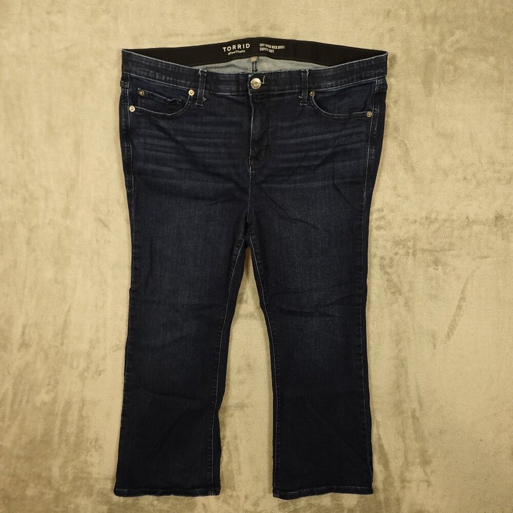 Torrid Sky High Kick Boot Jeans Super Soft – Women’s Size 18R, 25.5" Inseam